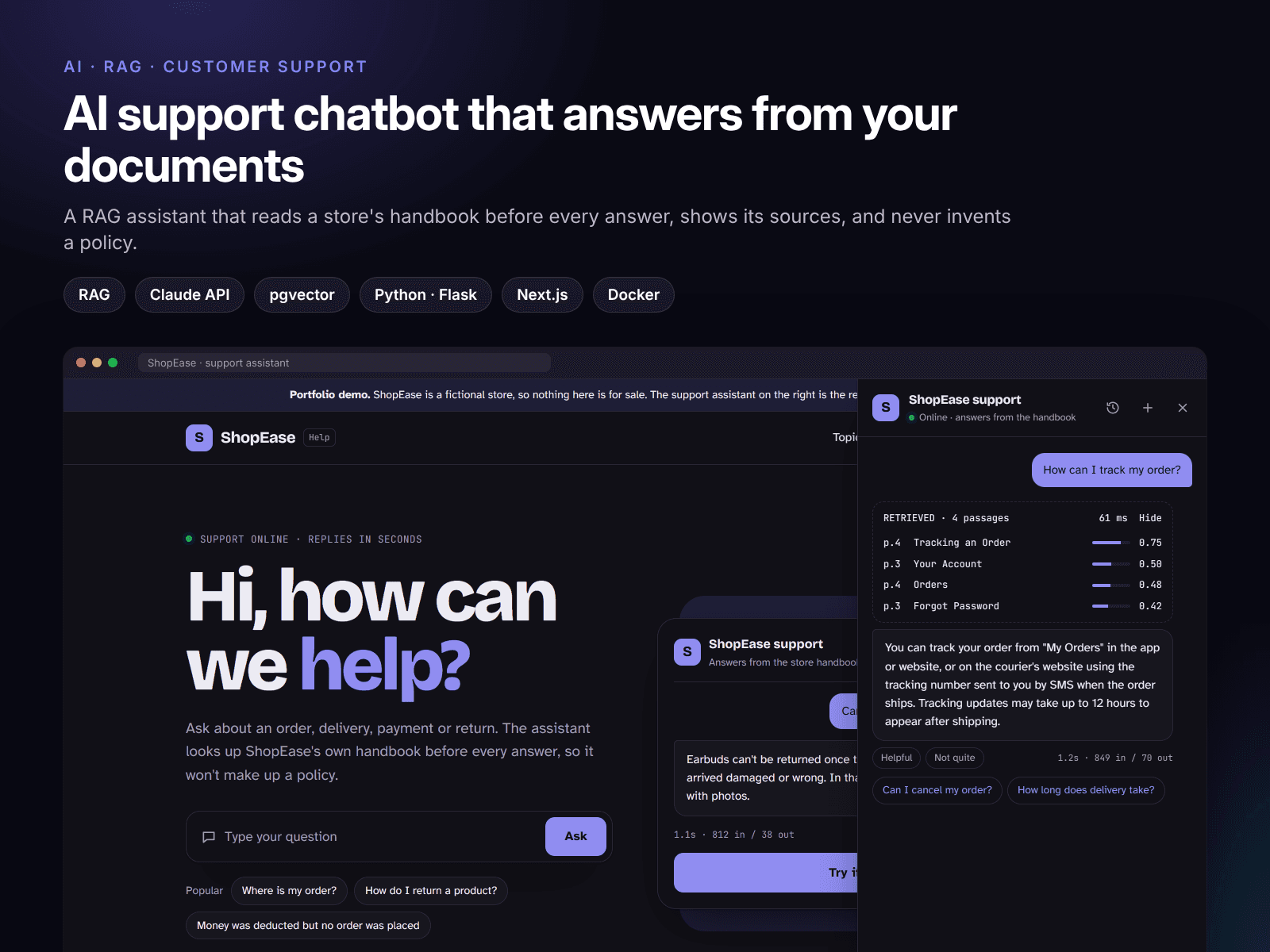 RAG AI Support Chatbot: Answers from Your Documents with Claude – image 1